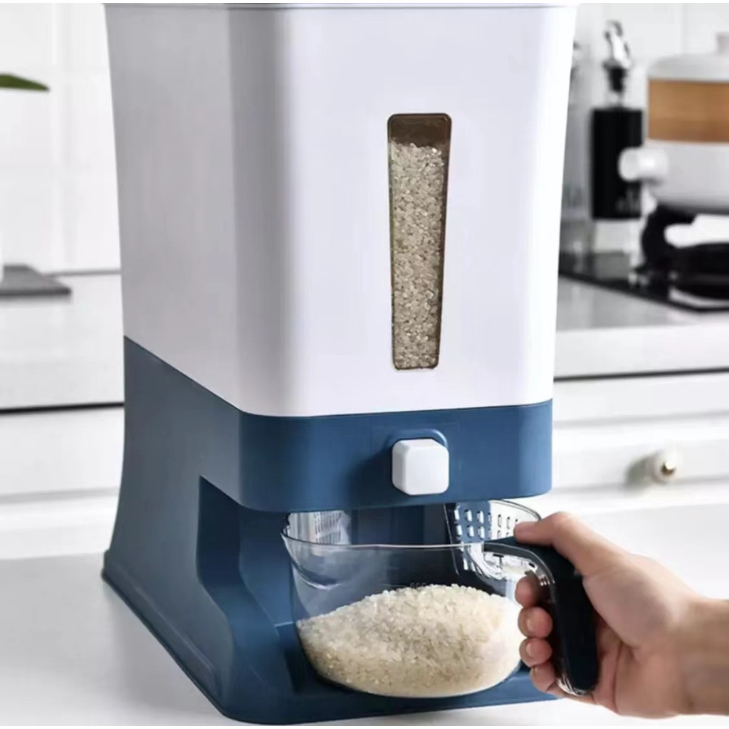 12kg Rice Dispenser and Storage with measuring cup | Shopee Philippines