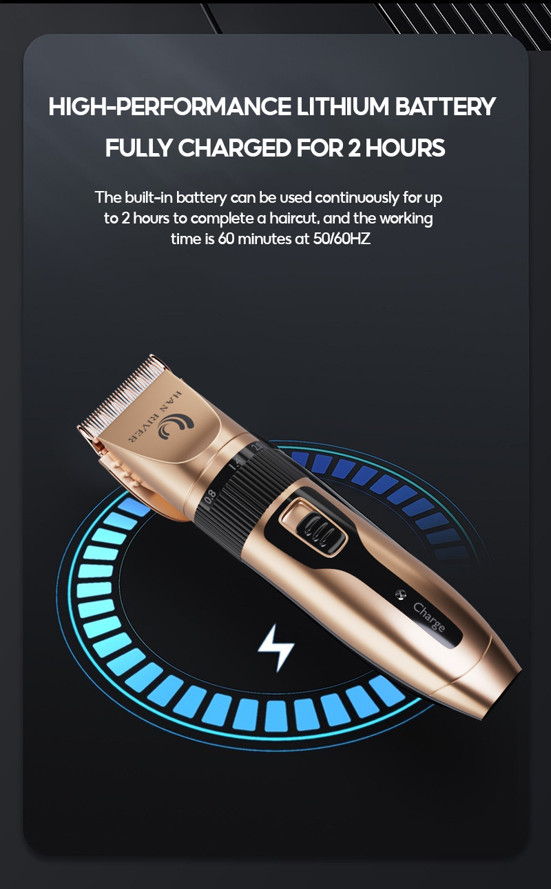 HAN RIVER Razor Hair Cut Cordless Professional Razor USB Rechargeable ...