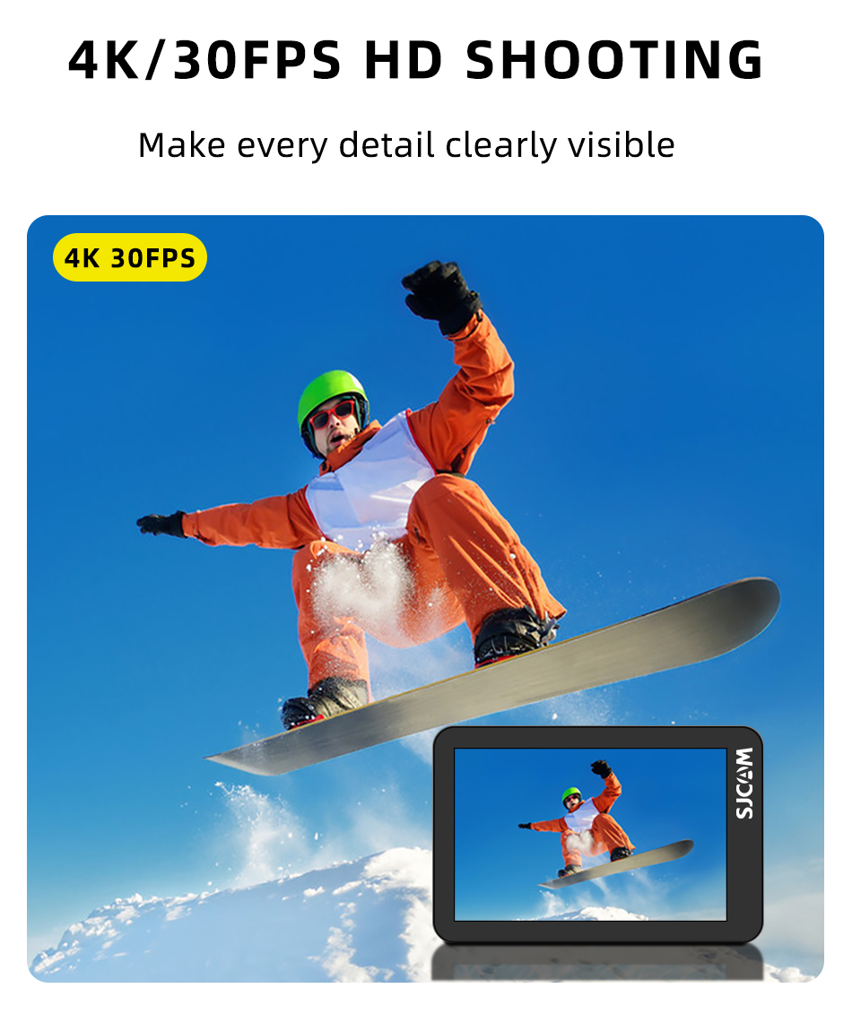 SJCAM SJ8 Dual Screen 4K HD 16MP EIS Stabilization WIFI Action Camera ...