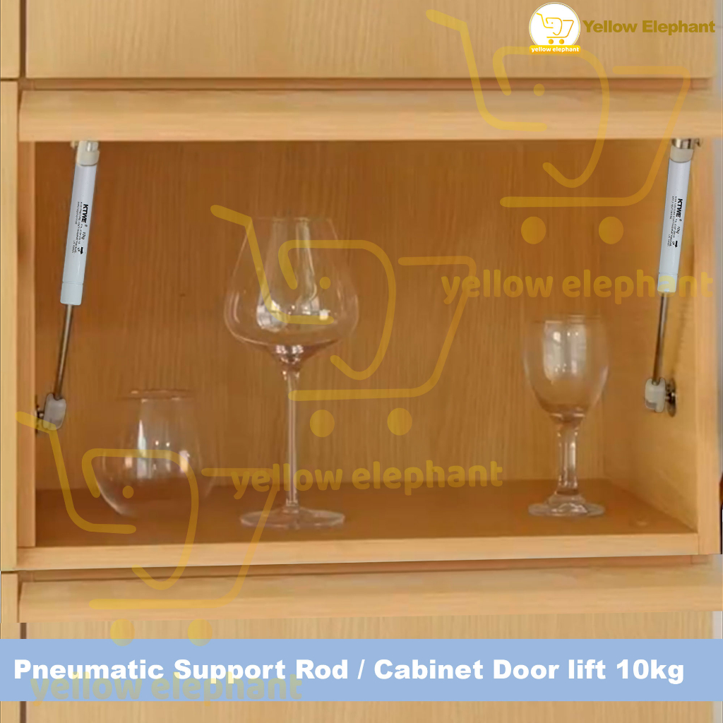 Pneumatic Support Rod / Cabinet Door Lift 10KG (BALL STUD BRACKET ...