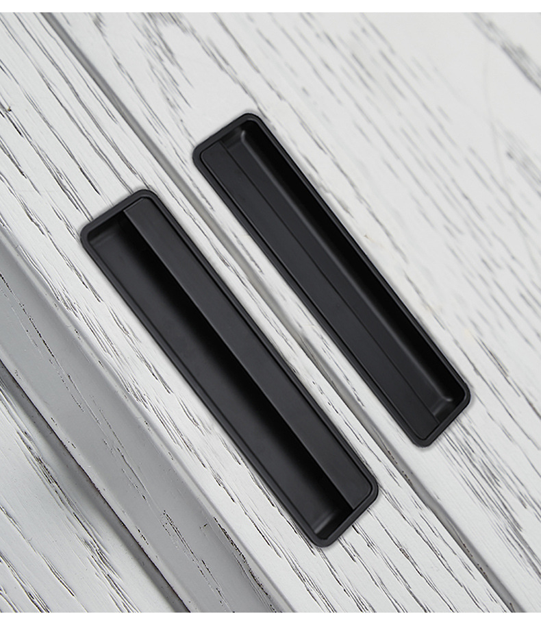 Built-in Cabinet Door Handle Sliding Door Slotted Embedded Inner Buckle ...