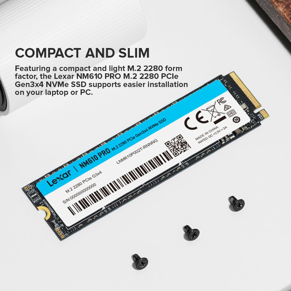 Lexar Nm610 Solid State Drive 1tb Lexar NM610 PRO 1TB SSD, Up To