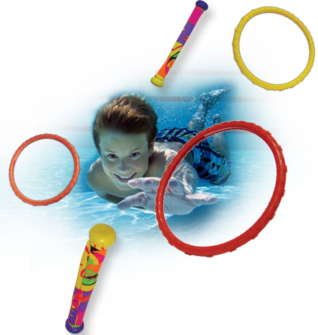 Prime Time Toys Dizzy Dive Power Pack (3 Dive Rings / 3 Dive Sticks ...