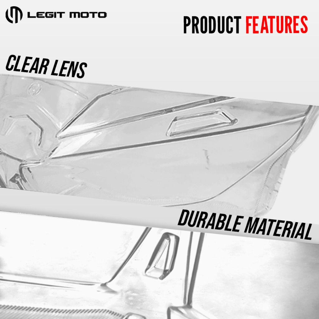 LEGITMOTO HONDA CLICK V2 / V3 HEADLIGHT LENS LG-8175 / CLEAR FLASHER ...