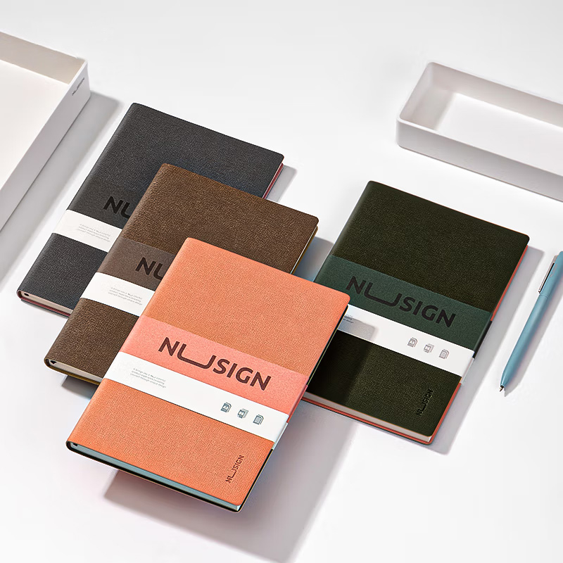 Nusign by Deli A5 Leather Notebook Thick Business Notebook Journal ...
