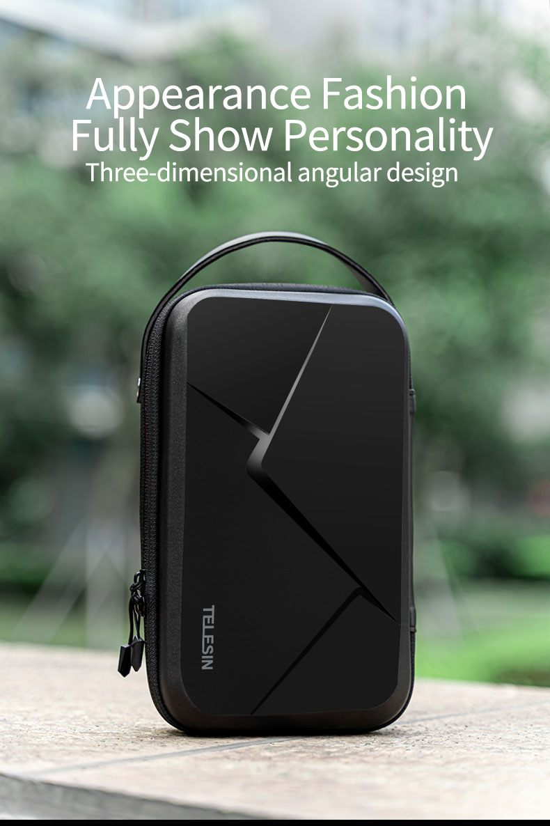 TELESIN Slim Edition Storage Waterproof Adjustable Protective Travel ...