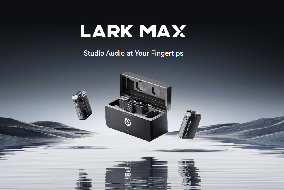 Hollyland LARK MAX Wireless Lavalier Microphone System Transmitter w ...