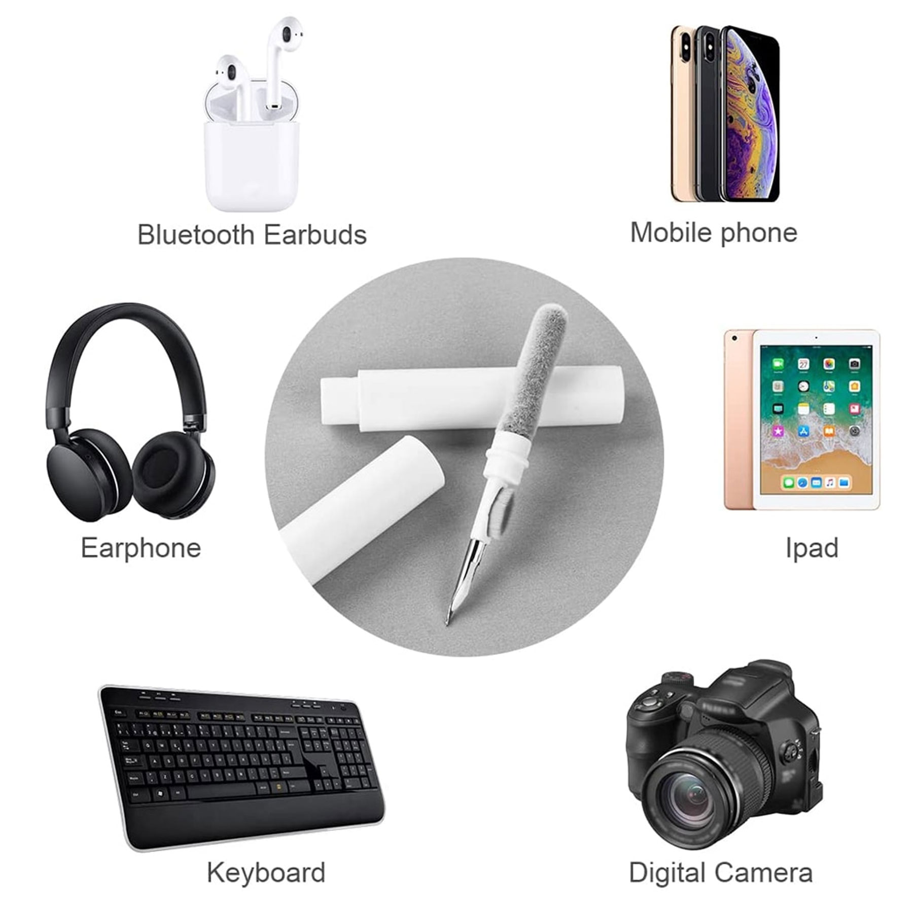 Multi-function device dust collector Bluetooth headphone cleaning pen ...