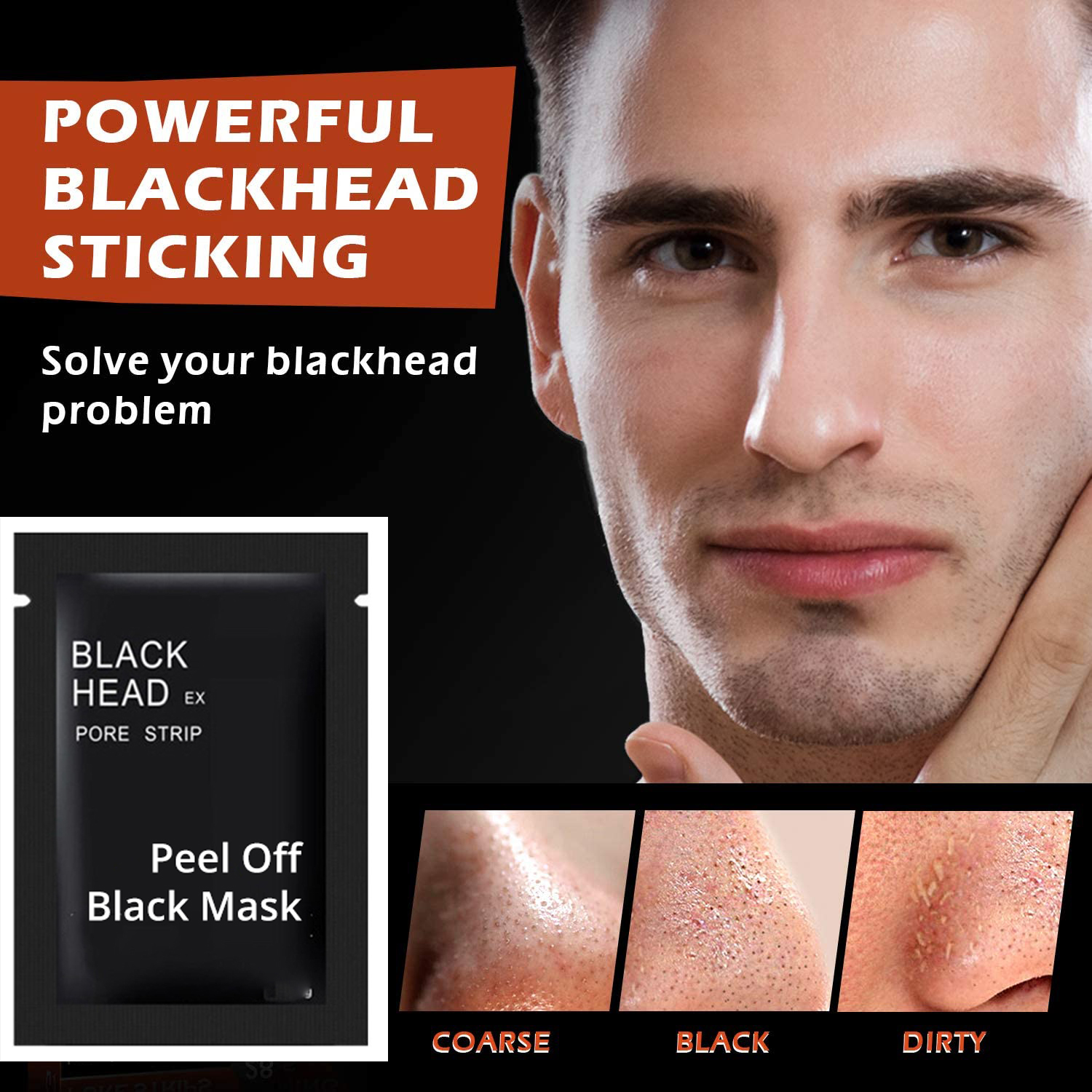 Nose Strip Facial Minerals Nose Black Head EX Pore Strip Skin Care ...