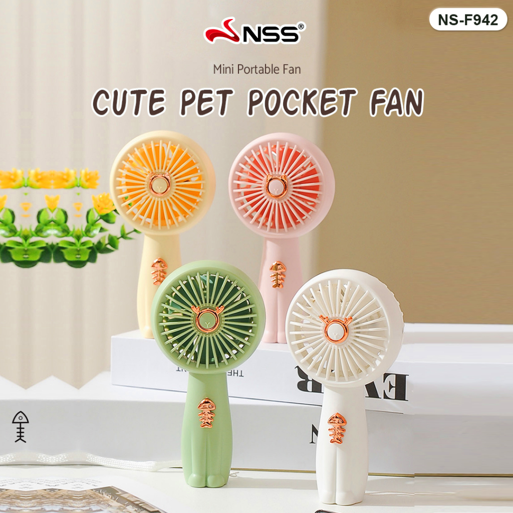 NSS Hand-held Fan Portable Mini Fan USB Charge Rechargeable Handy ...