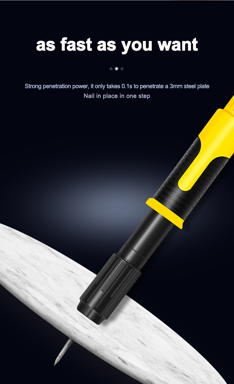 FAKUU Nail Gun Heavy Duty Chisel Gun Rivet Tool Concrete Tufting Gun ...