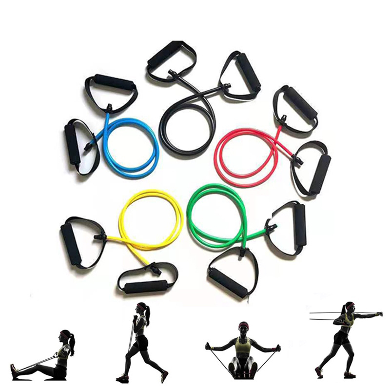 Fitness Resistance Exercise Rubber Strap Yoga Training Pull Rope Family ...