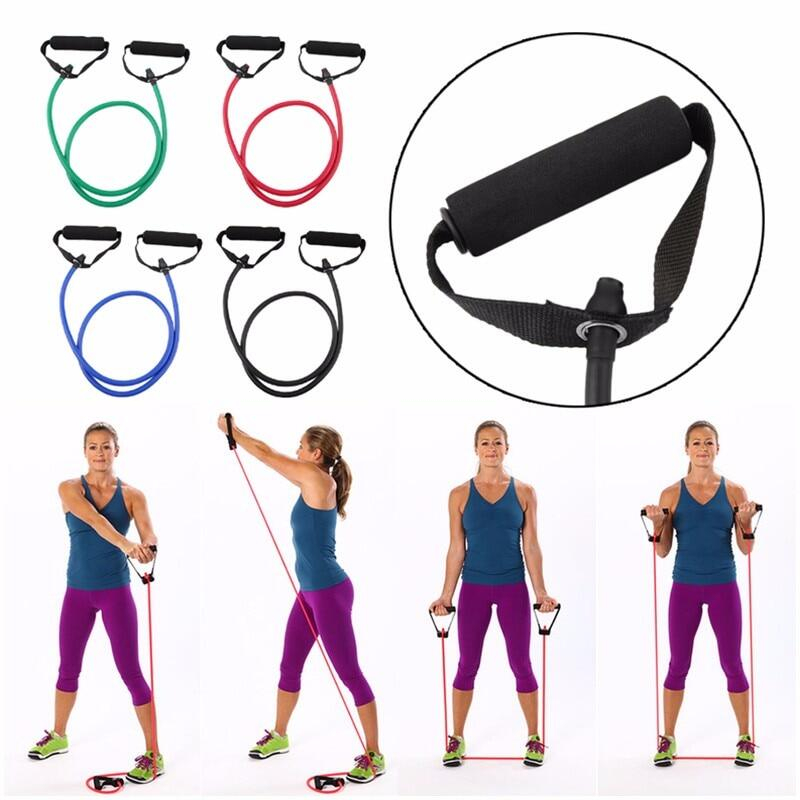 Fitness Resistance Exercise Rubber Strap Yoga Training Pull Rope Family ...