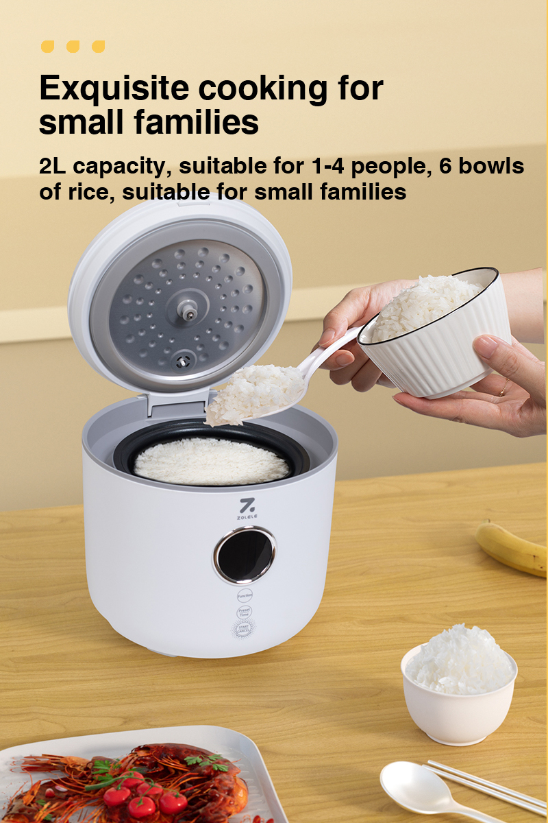 ZOLELE RC201 Rice Cooker 2L Multi-function Cooker Non-Stick Inner Pot ...