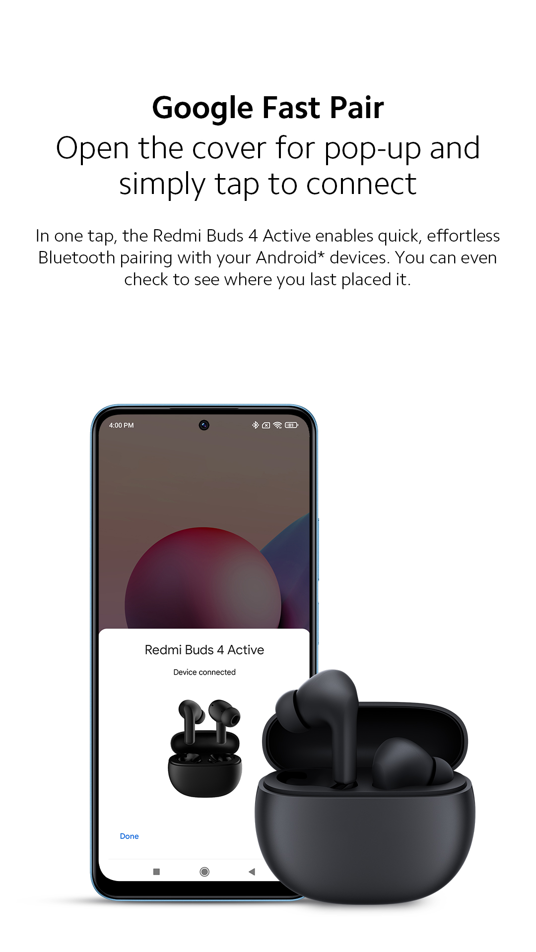 Original Xiaomi Redmi Buds 4 Active Chinese Version Bluetooth Earphones