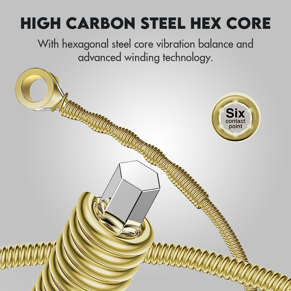 RIXTON 6pcs Acoustic Guitar Strings Set Guitar Accessories Bronse Steel ...