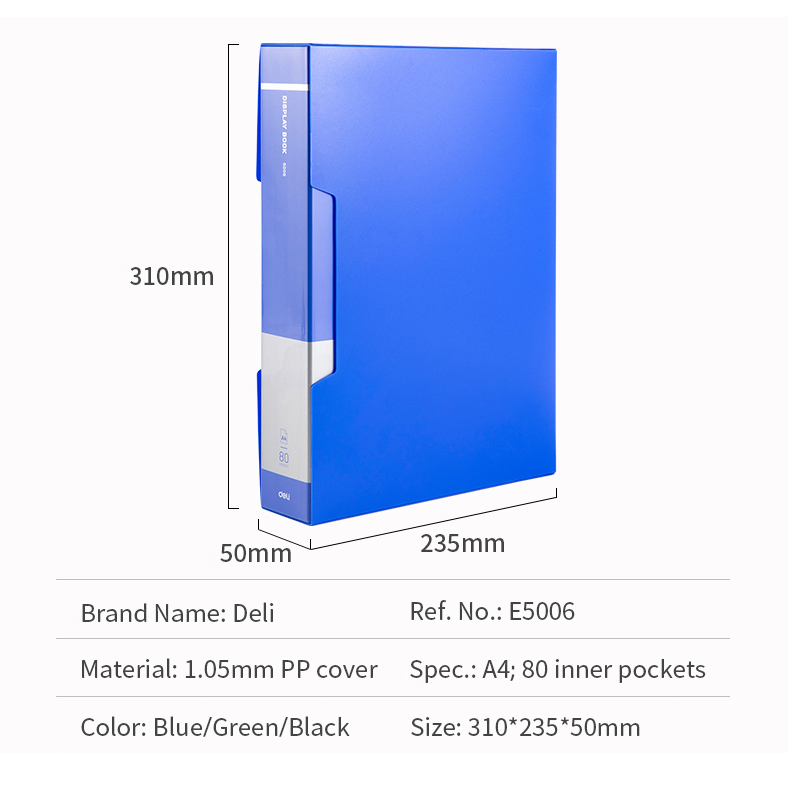 Deli A4 File Folder Document Organizer 80 Pockets Multi-Layer Test ...