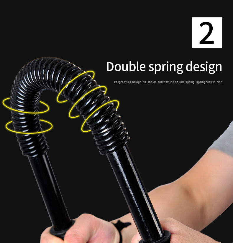 20/30/40/50/60KG Power Twister Bar Arm Force Rod Spring Forearm Muscle ...