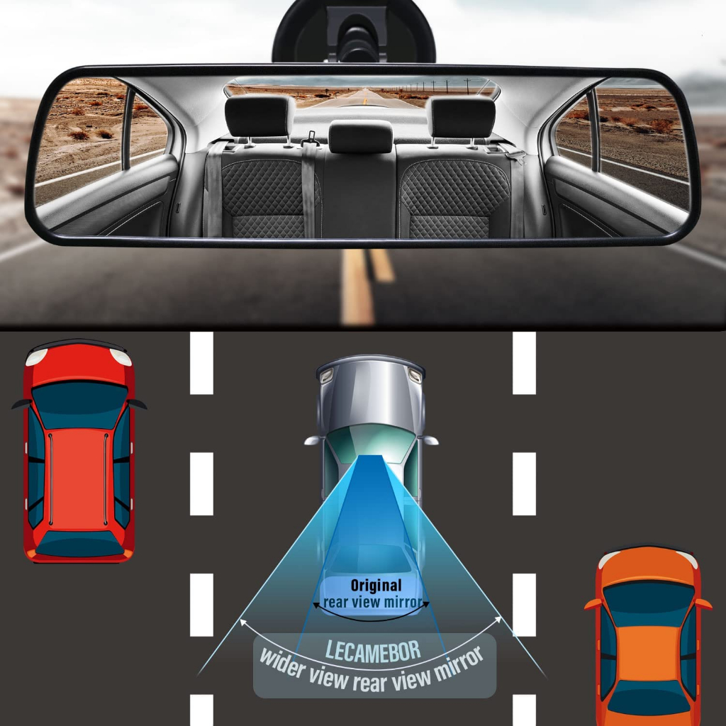 Universal Adjustable Wide Suction Rear View Mirror for Car Thickened ...