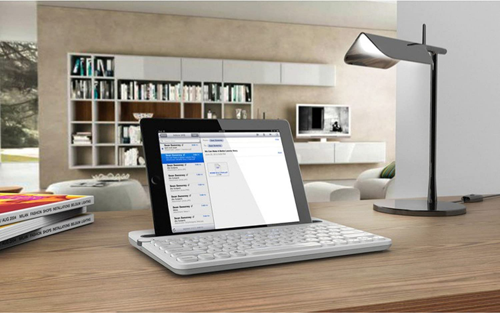 Logitech K480 MultiDevice Bluetooth Keyboard w/5M Keystrokes, Hotkeys