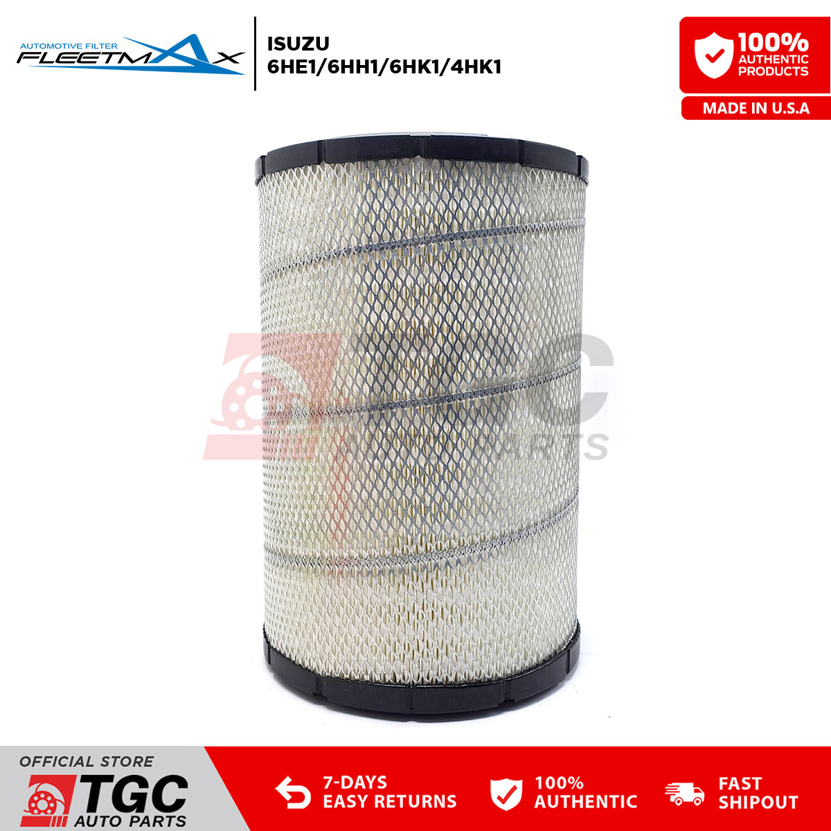 Fleetmax Air Filter / Air Cleaner ISUZU 6HE1/6HH1/6HK1/4HK1 FAS 8429 ...
