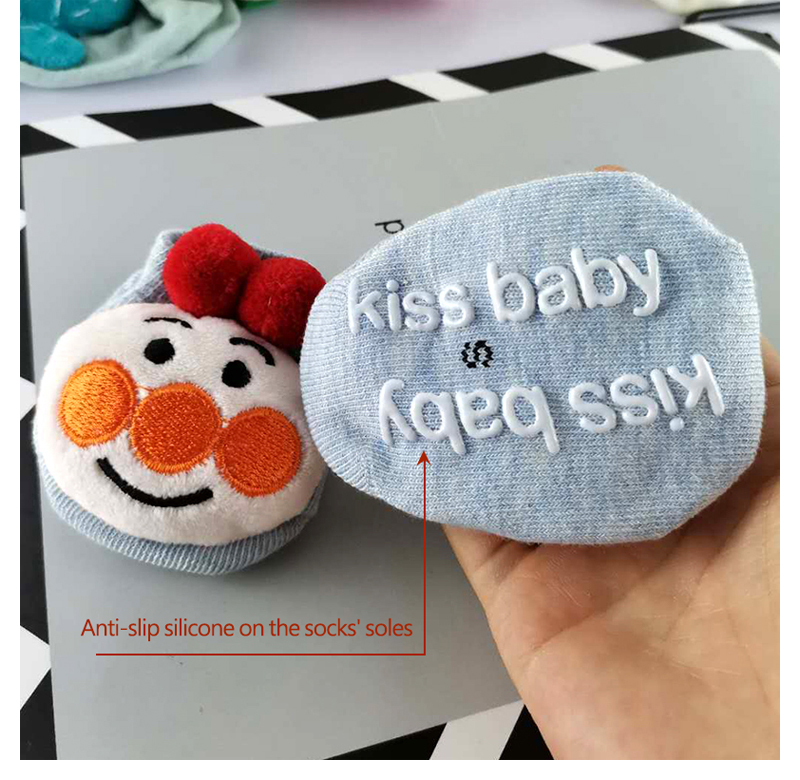 Socks for Baby boy girl Invisible socks dispensing anti-slip 3D Cartoon ...