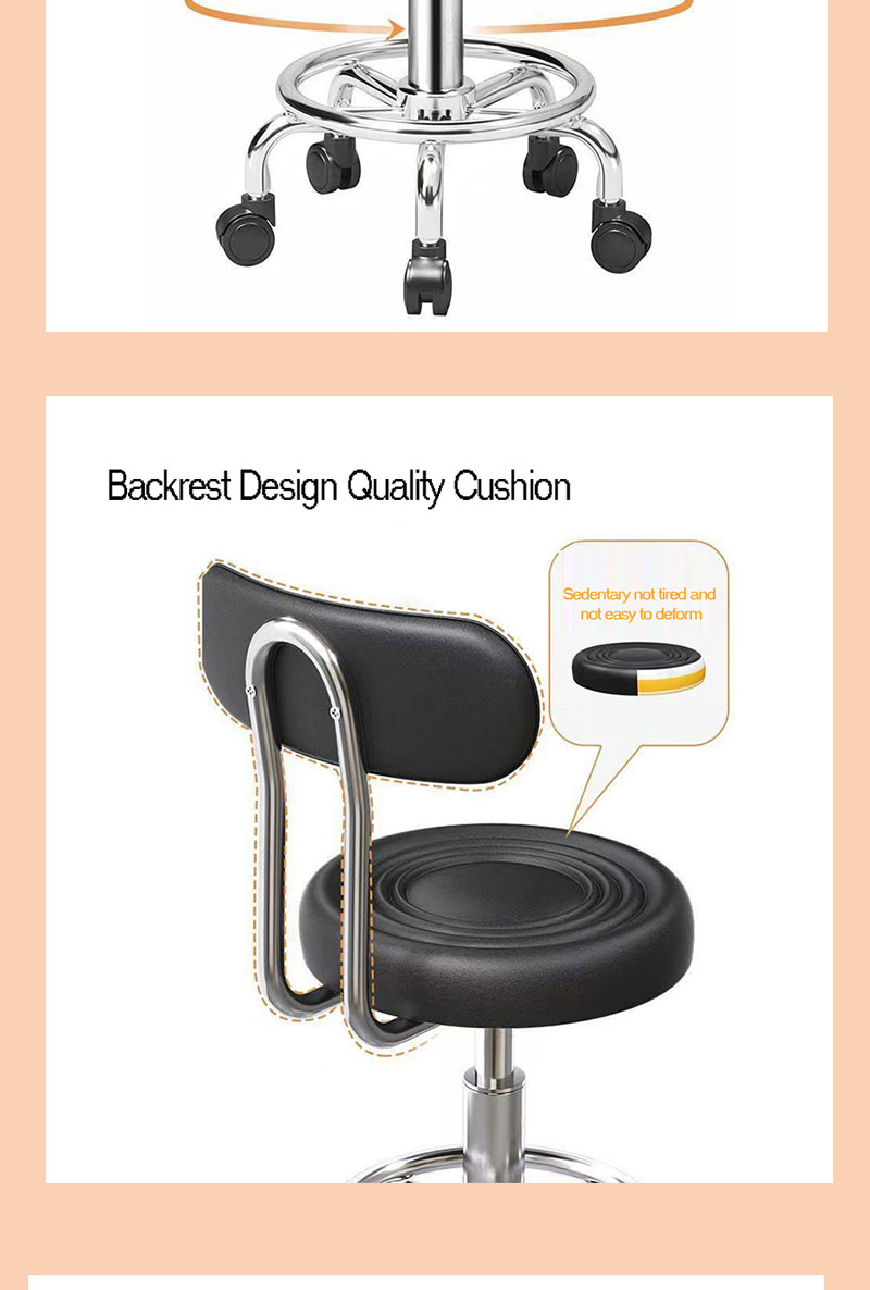 JSF Nordic Salon Stool Work Bar Stool Salon Bar Chair BeautyShop Chair ...