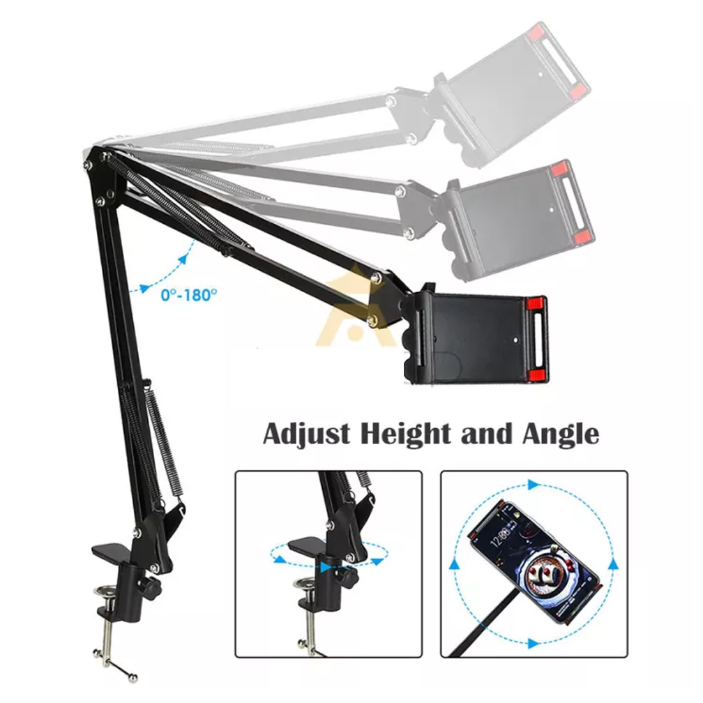 RIXTON Adjustable Microphone Stand / Phone Holder / Mic Filter Shield ...