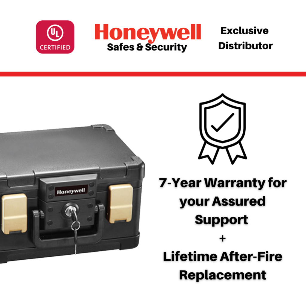 Honeywell Safe 1102 Molded Fire And Water Resistant Chest Security Cash Box Shopee Philippines 8808