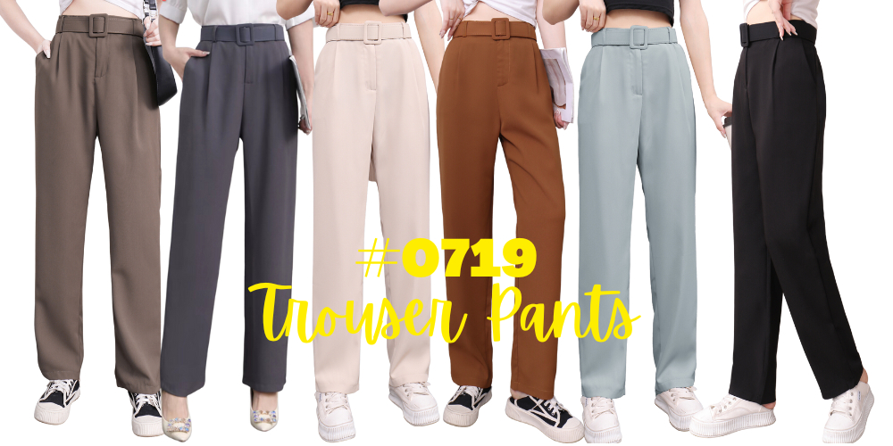 High-Waist Trouser 25-31 Slack Pants for Women #0719