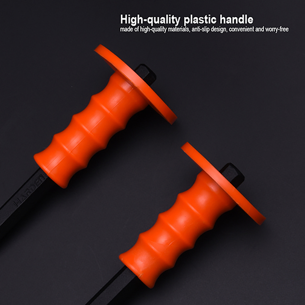 Harden 4 x 16-18 x 200mm-300mm Flat , Point Cold Chisel Dual Hand Guard ...