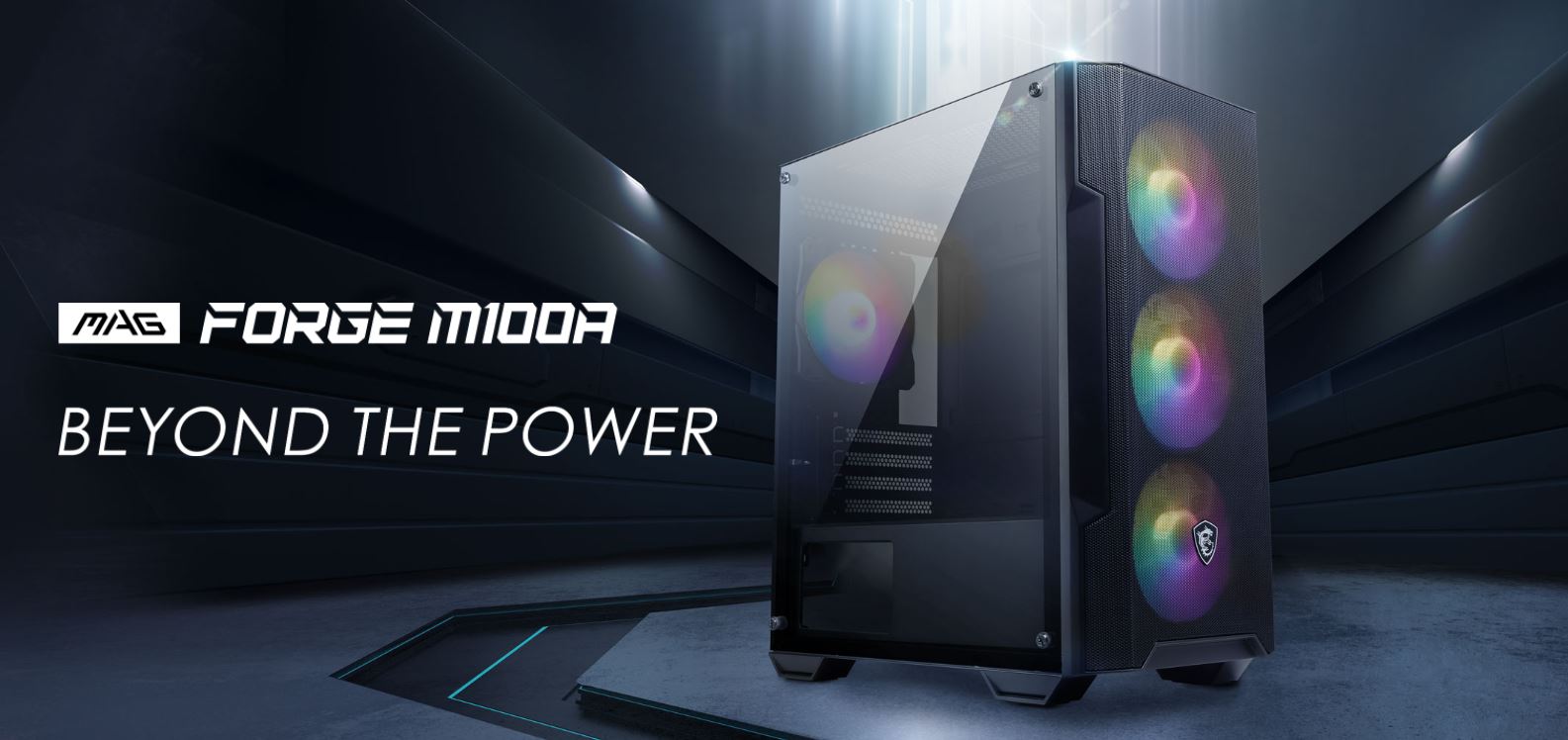 MSI MAG FORGE M100A PC Case - Micro ATX Tower / Acrylic Side Panel ...