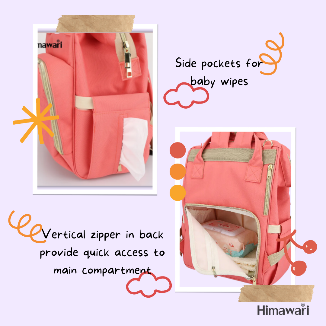 Himawari Camelia Diaper Baby Backpack for Mom's Backpack (121301