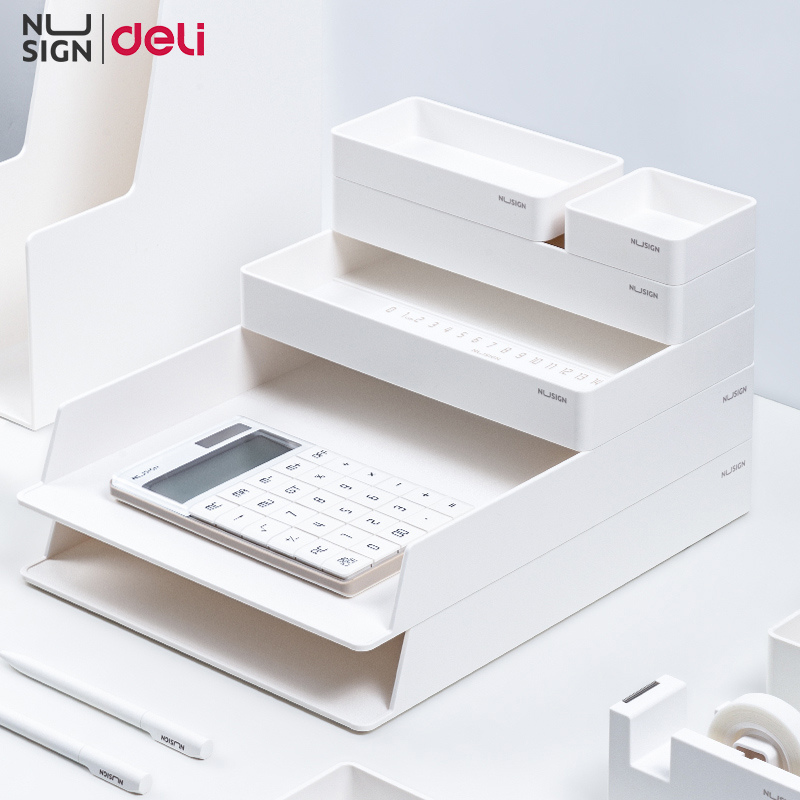 Nusign by Deli Desktop Organizer File Document Paper Tray Storage ...