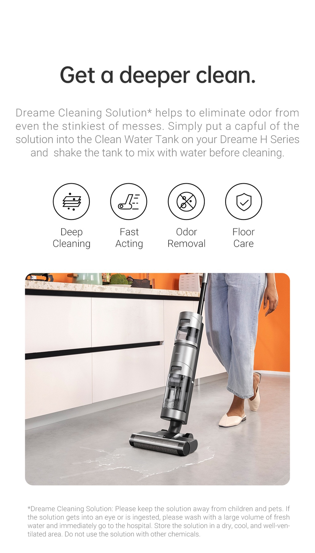 Dreame Floor Cleaning Detergent MultiSurface Cleaner PlantBased