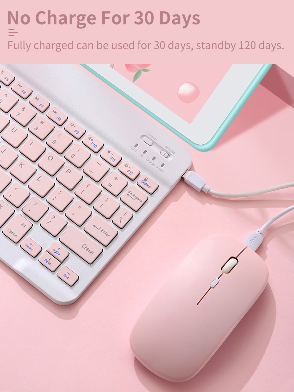 【Local shipment】10inch Universal Wireless Keyboard Mouse Set For Laptop ...