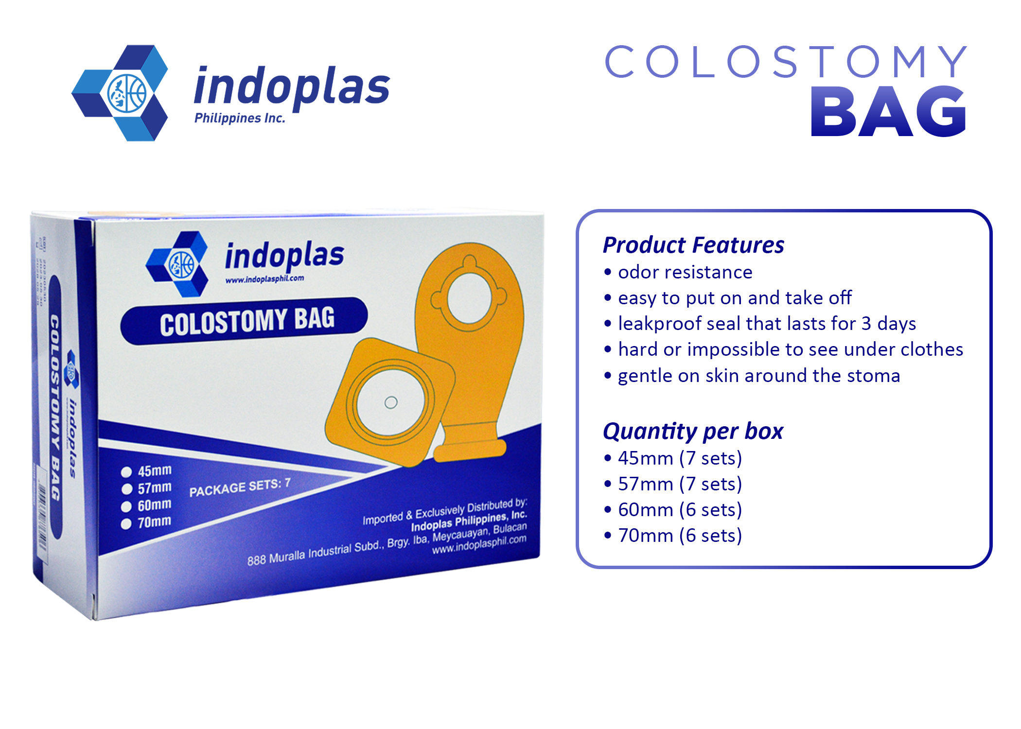 Indoplas Colostomy Bag 57mm - 1 Piece | Shopee Philippines
