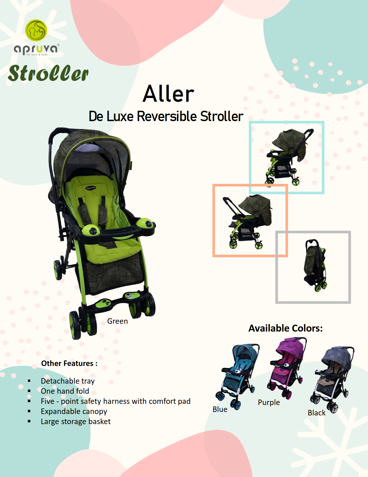 Apruva stroller hot sale reversible