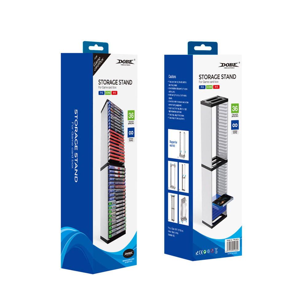 Dobe 36-Slot CD Game Disc Case Shelf Storage Rack Vertical Deck PS4 ...