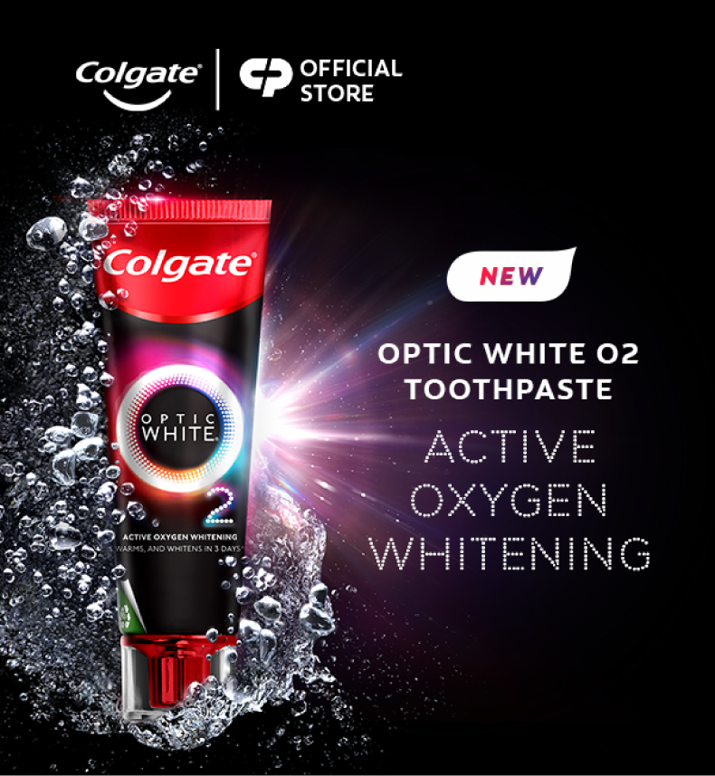 Colgate Optic White O2 Aromatic Menthol Whitening Toothpaste 85g ...