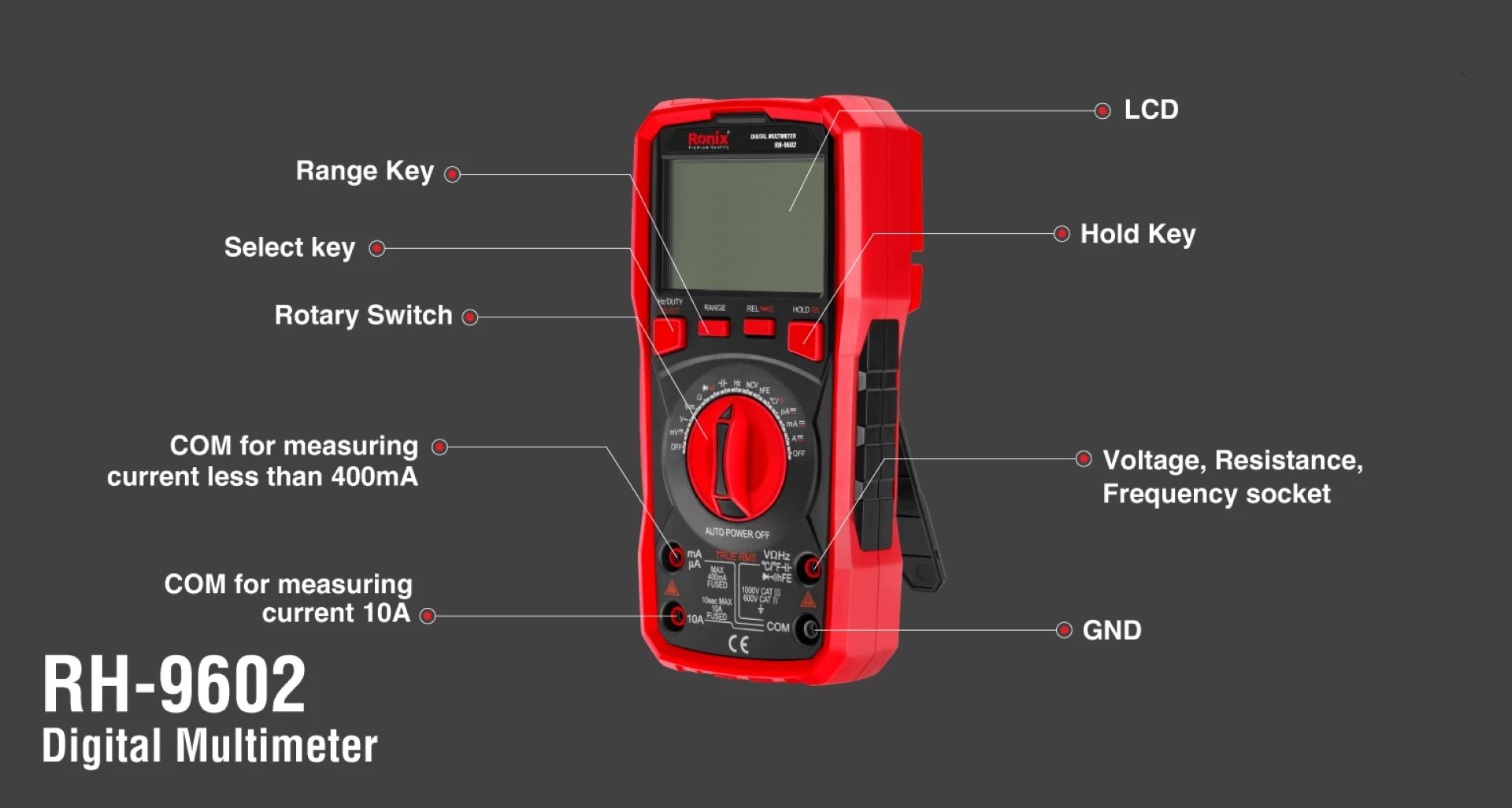 Ronix RH-9602 Digital Multimeter: Versatile, Safe, and Accurate ...