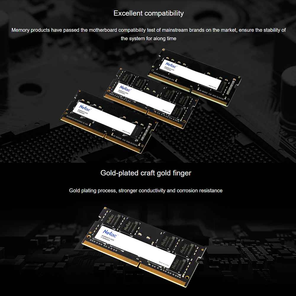 EasyPC| NETAC NTBSD4N26SP-04 4GB/16GB/8GB 2666Mhz Sodimm D4 Memory ...