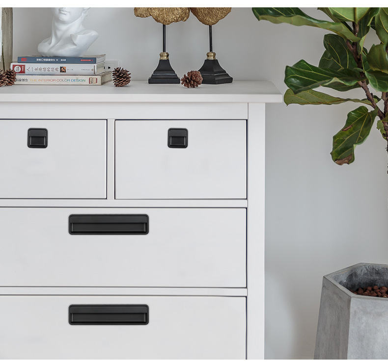 Built-in Cabinet Door Handle Sliding Door Slotted Embedded Inner Buckle ...