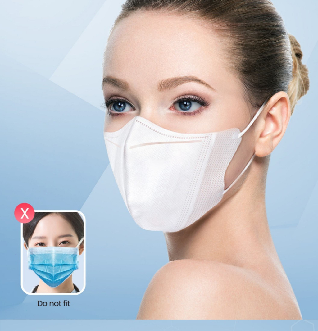 facemask 3D Disposable 50 PCS Face Mask Cool sun protection mask 3 ...