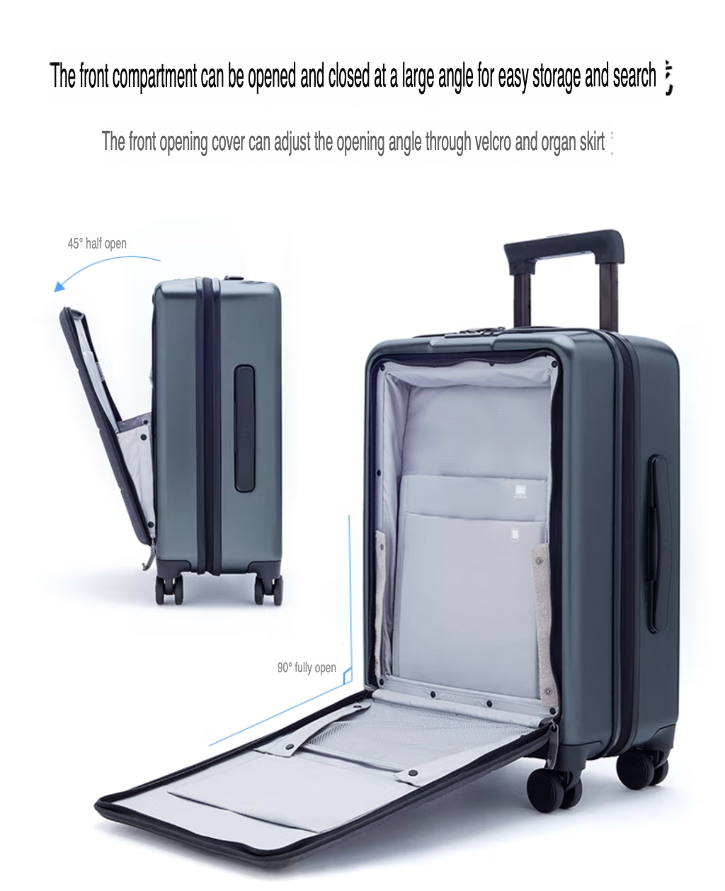 Xiaomi Ninetygo 90FUN Lightweight Business Suitcase Anti-Theft 15.6 ...