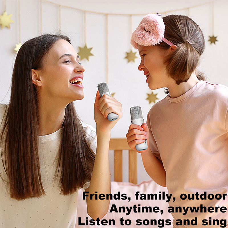 Karaoke Speaker Wireless Bluetooth Dual Microphone 3D Stereo Amplifier ...