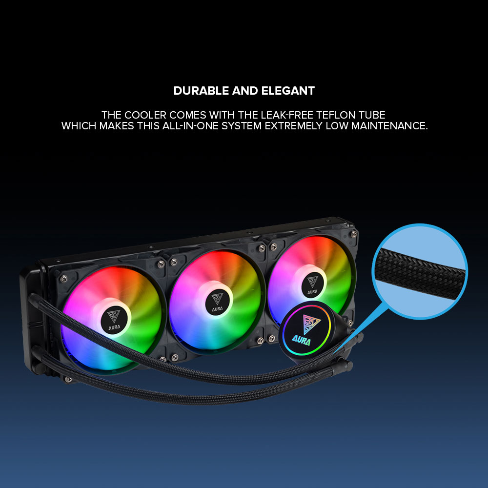 EasyPC | Gamdias Aura GL240/ GL360 AIO CPU RGB Liquid Cooler All-in-One ...
