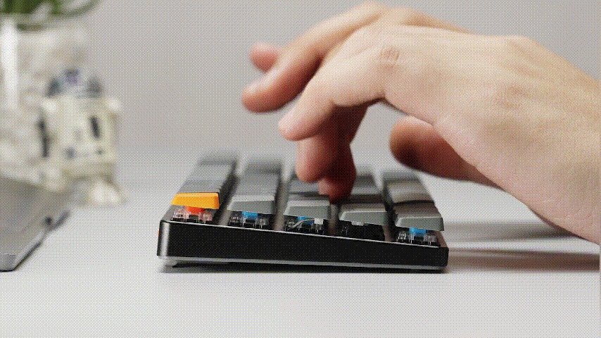 Keychron K7 68 Keys RGB Ultra-Slim BT Wireless / Wired TKL Mechanical ...