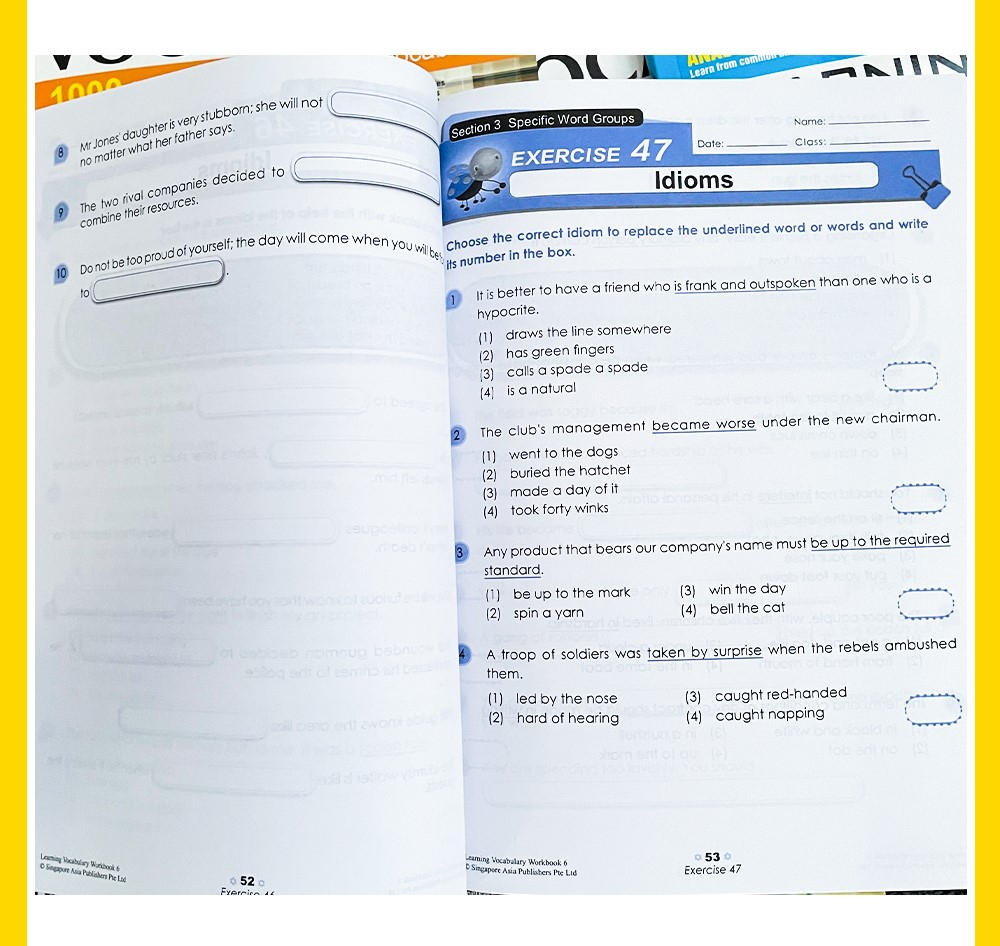 6Books SAP Learning Vocabulary Workbook Kids Learning English Words ...