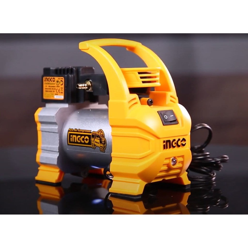 INGCO Auto Air Compressor 10A 12V for Car Tire Inflator with 3meters ...